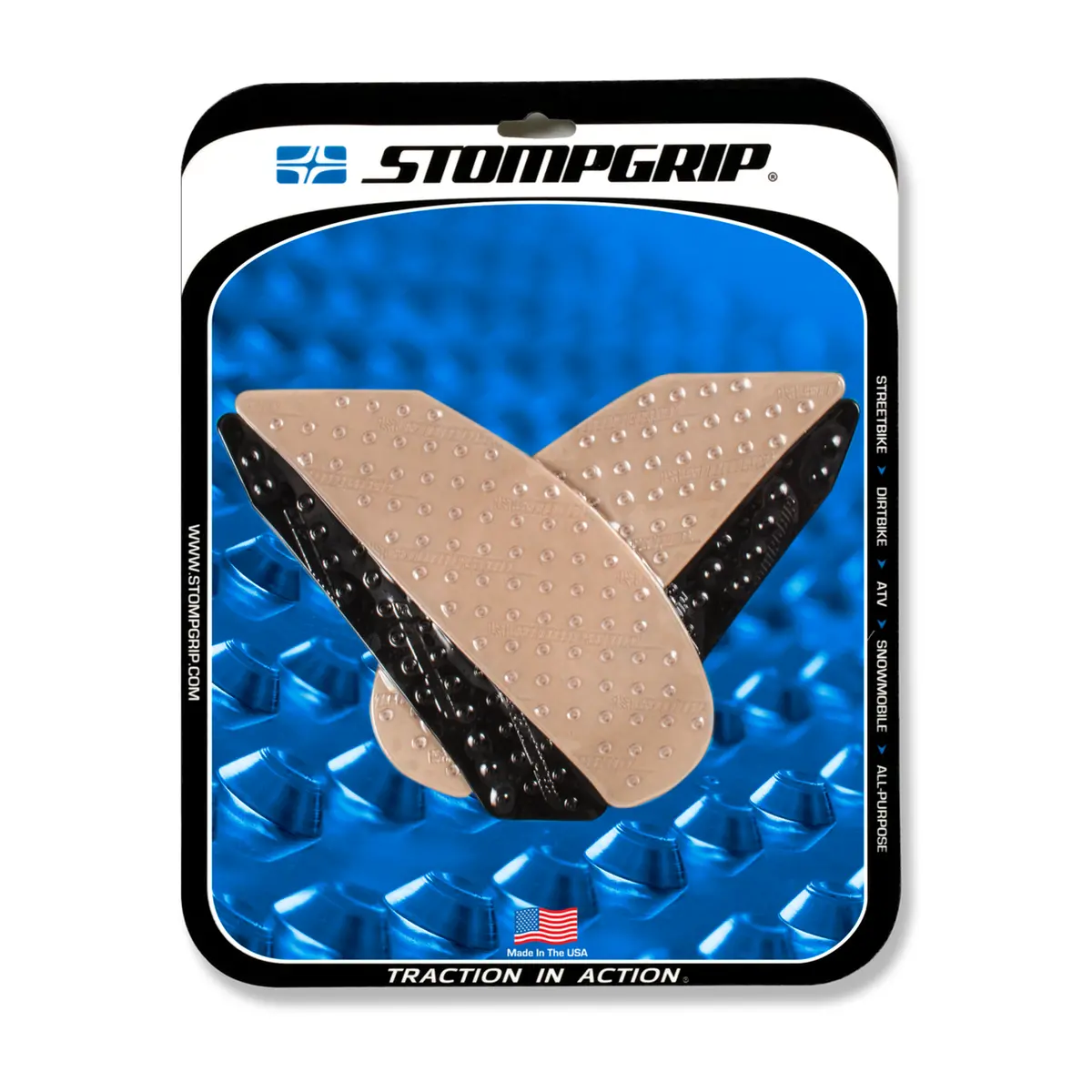 Stompgrip Volcano Tank Grips Clear For Kawasaki Z800 13-16/Z800 Abs 13-16 1