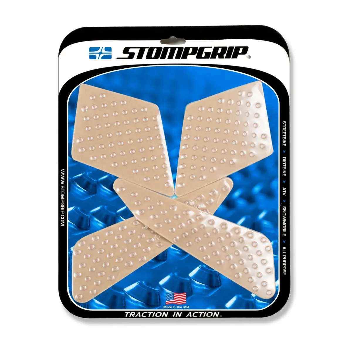 Stompgrip Volcano Tank Grips Clear For Honda Cb500x 16-19 1