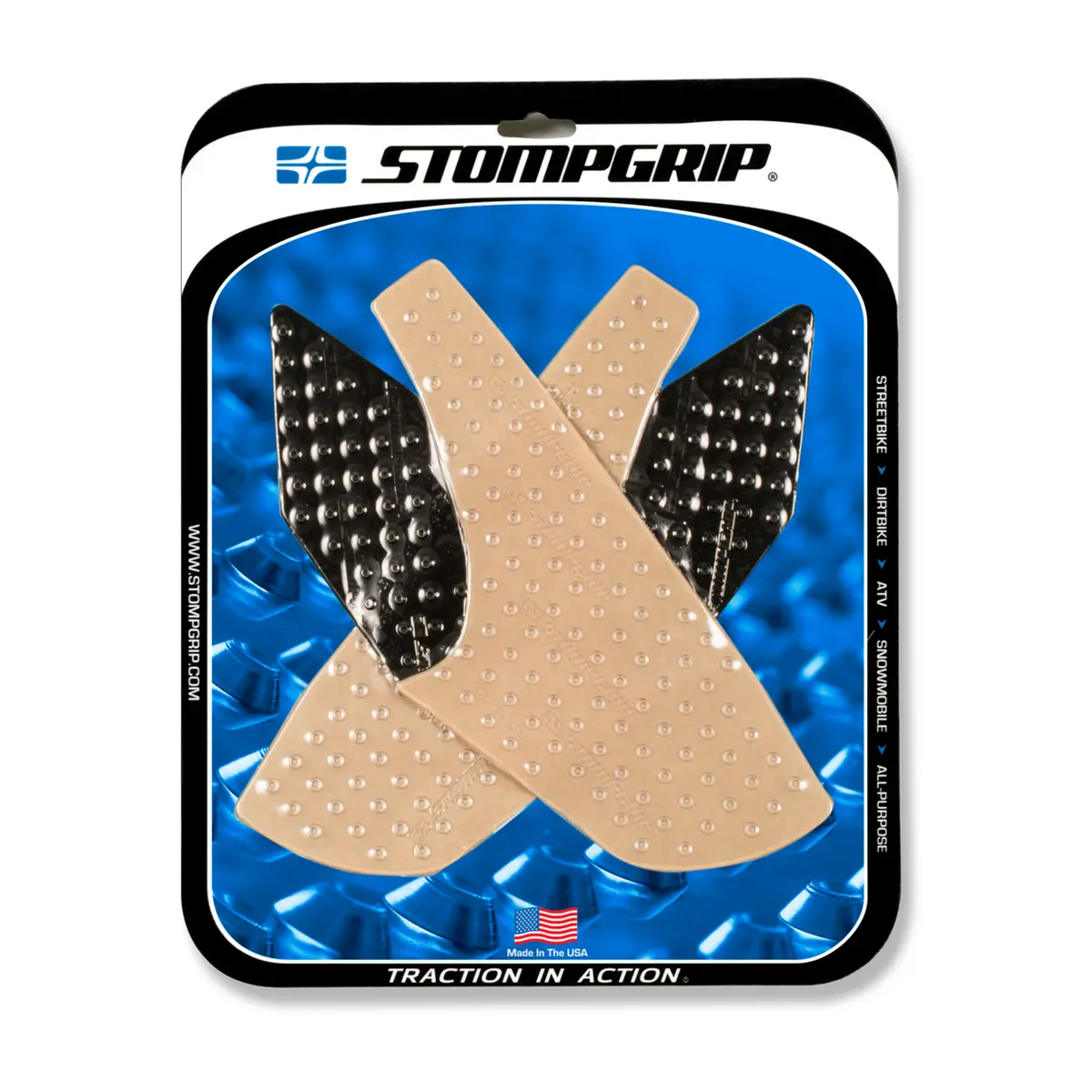 Stompgrip Volcano Tank Grips Clear For Aprilia Caponord 1200 Models 1