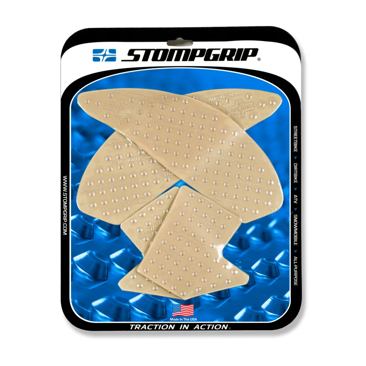 Stompgrip Volcano Tank Grips Clear For Yamaha Fz-10 17/Mt-10 17-19 1