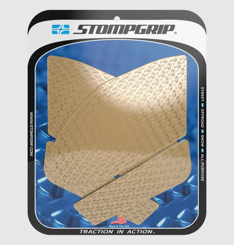 Stompgrip Volcano Tank Grips Clear For Suzuki Gsx-R1000 17-25/Gsx-R1000 Abs 17-25/Gsx-R1000r 17-25/Gsx-R1000x 19-20 1