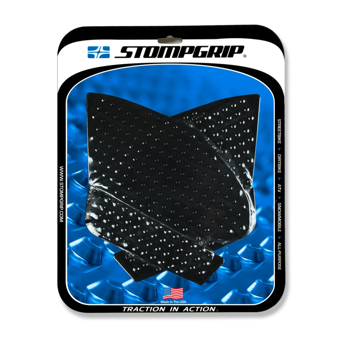 Stompgrip Volcano Tank Grips Black For Suzuki Gsx-R1000 17-25/Gsx-R1000 Abs 17-25/Gsx-R1000r 17-25/Gsx-R1000x 19-20 1