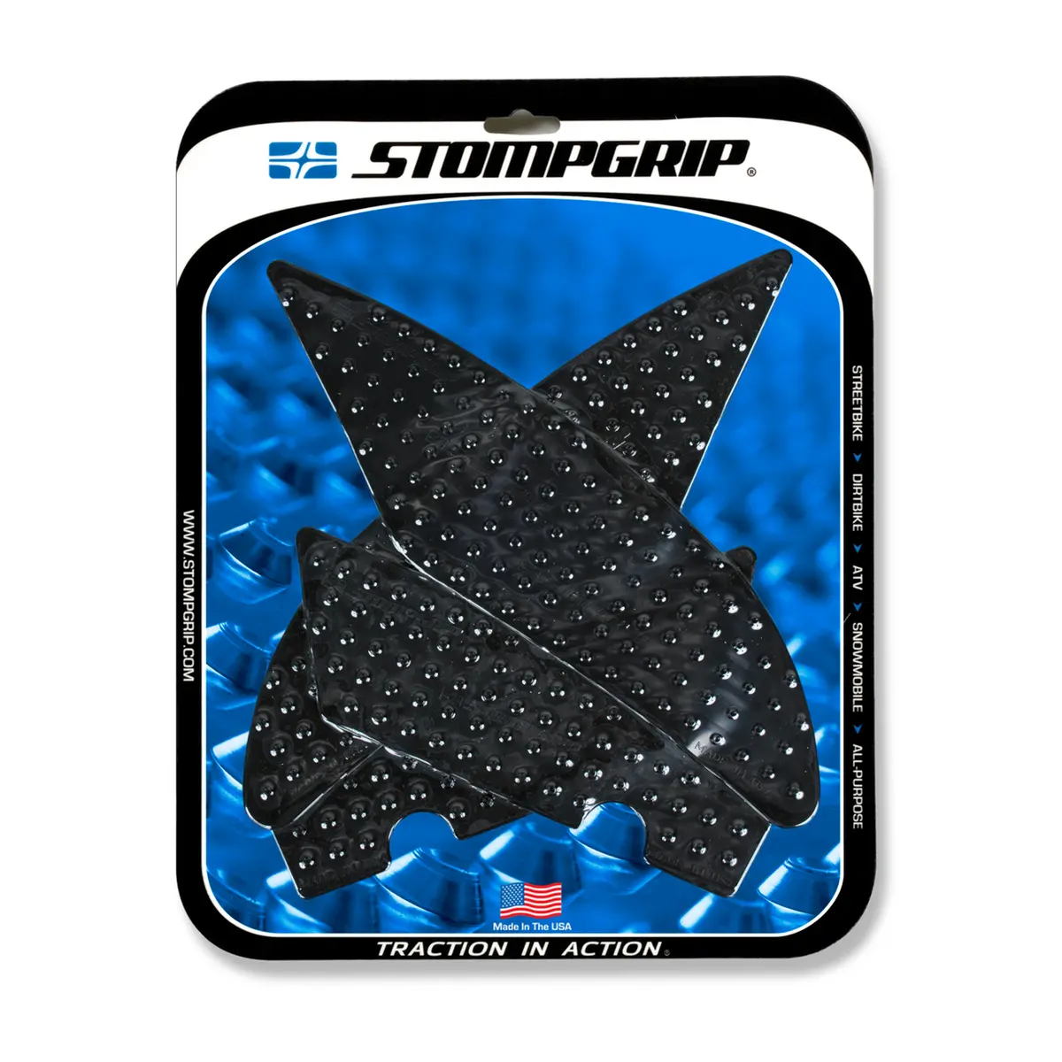 Stompgrip Volcano Tank Grips Black For Yamaha Yzf-R6 17-19 1