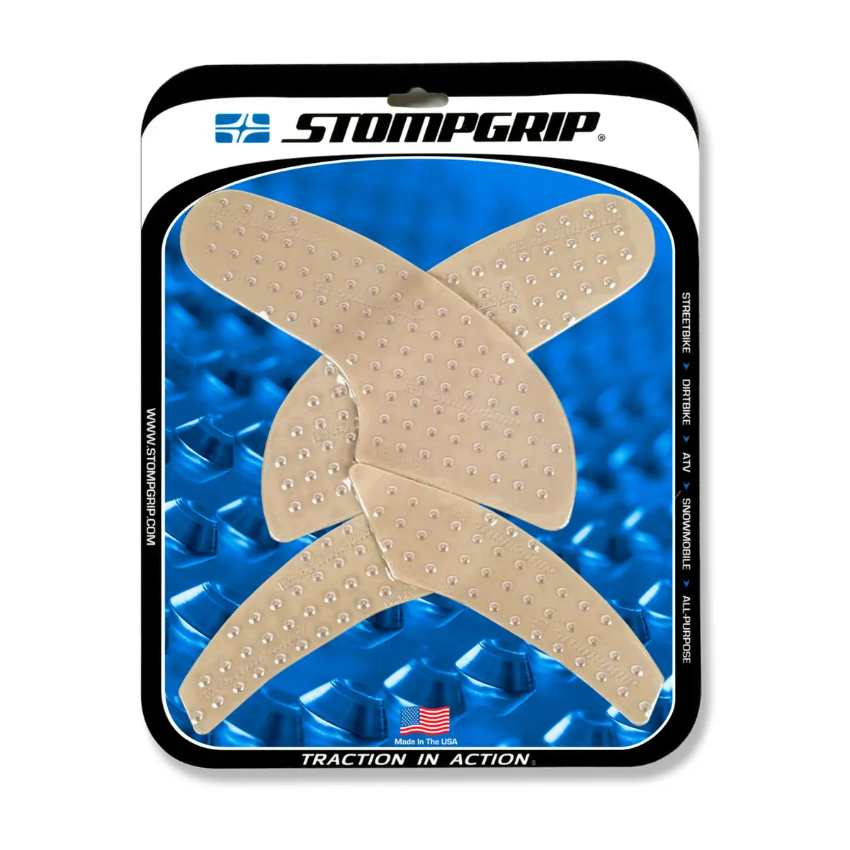 Stompgrip Volcano Tank Grips Clear For Ducati Supersport 17-20/Supersport S 17-20 1