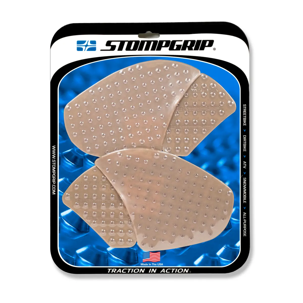 Stompgrip Volcano Tank Grips Clear For Ducati Panigale V4/V4 R/V4 S/V4 S Corse/Speciale 18-20 1