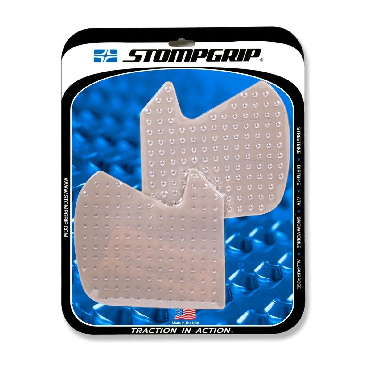 Stompgrip Volcano Tank Grips Clear For Bmw G 310 R 16-19 1