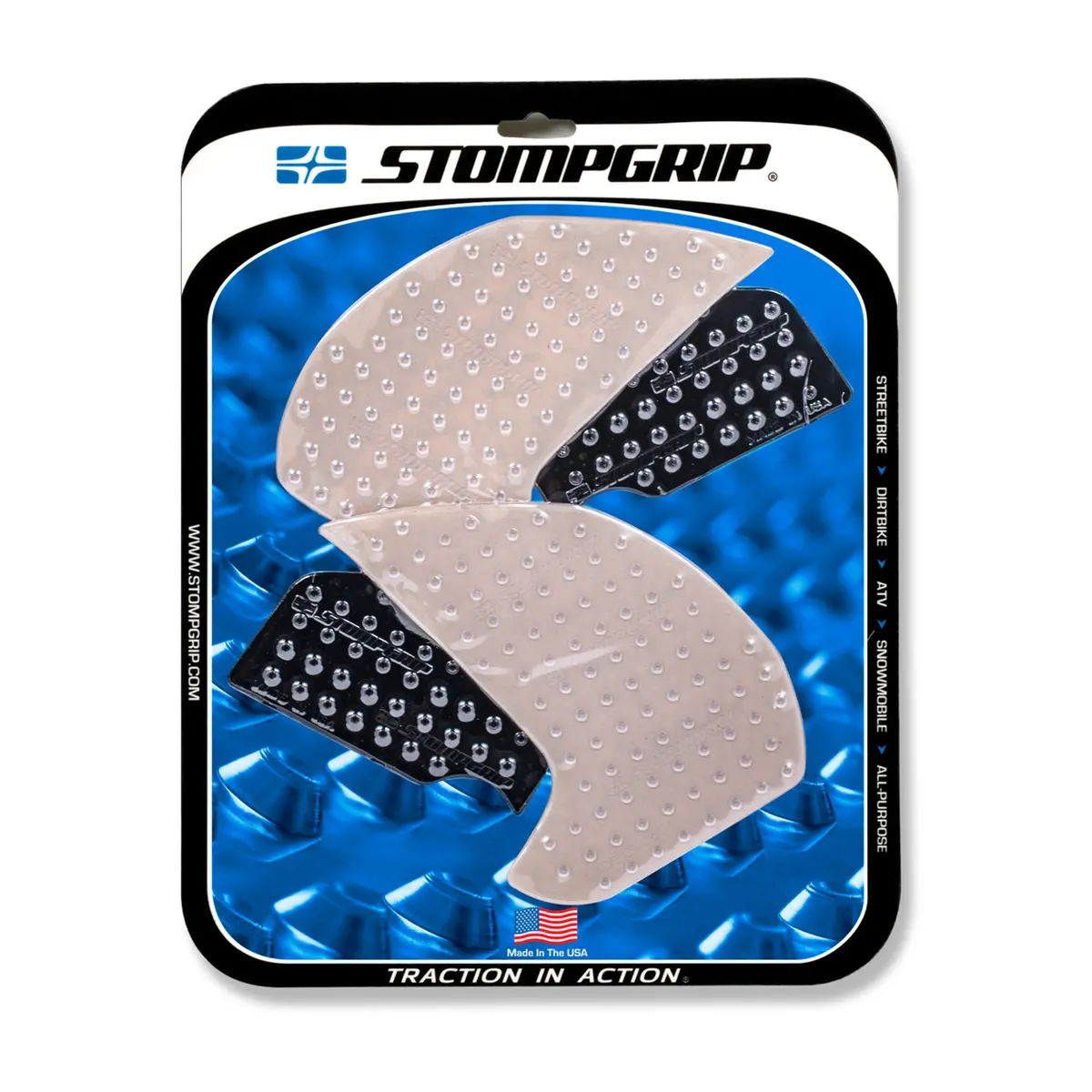 Stompgrip Volcano Tank Grips Clear For Yamaha Mt-07 18-19 1