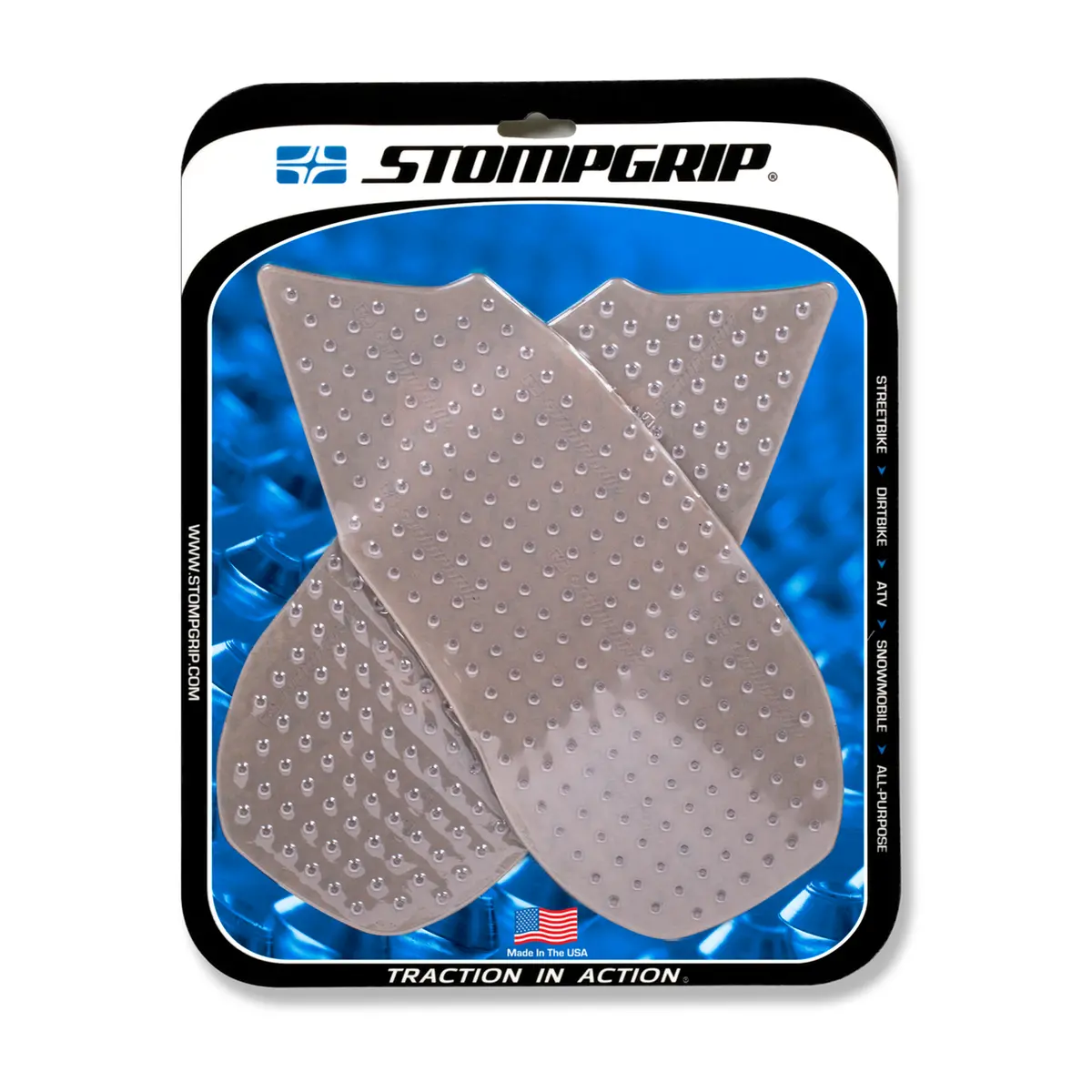 Stompgrip Volcano Tank Grips Clear For Honda Cb1000r 18-19 1