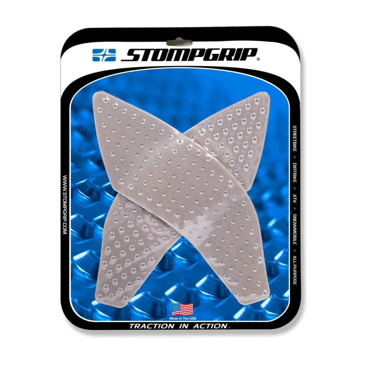 Stompgrip Volcano Tank Grips Clear For Honda Cb300r/Cb650r/Cbr650r 2019 1