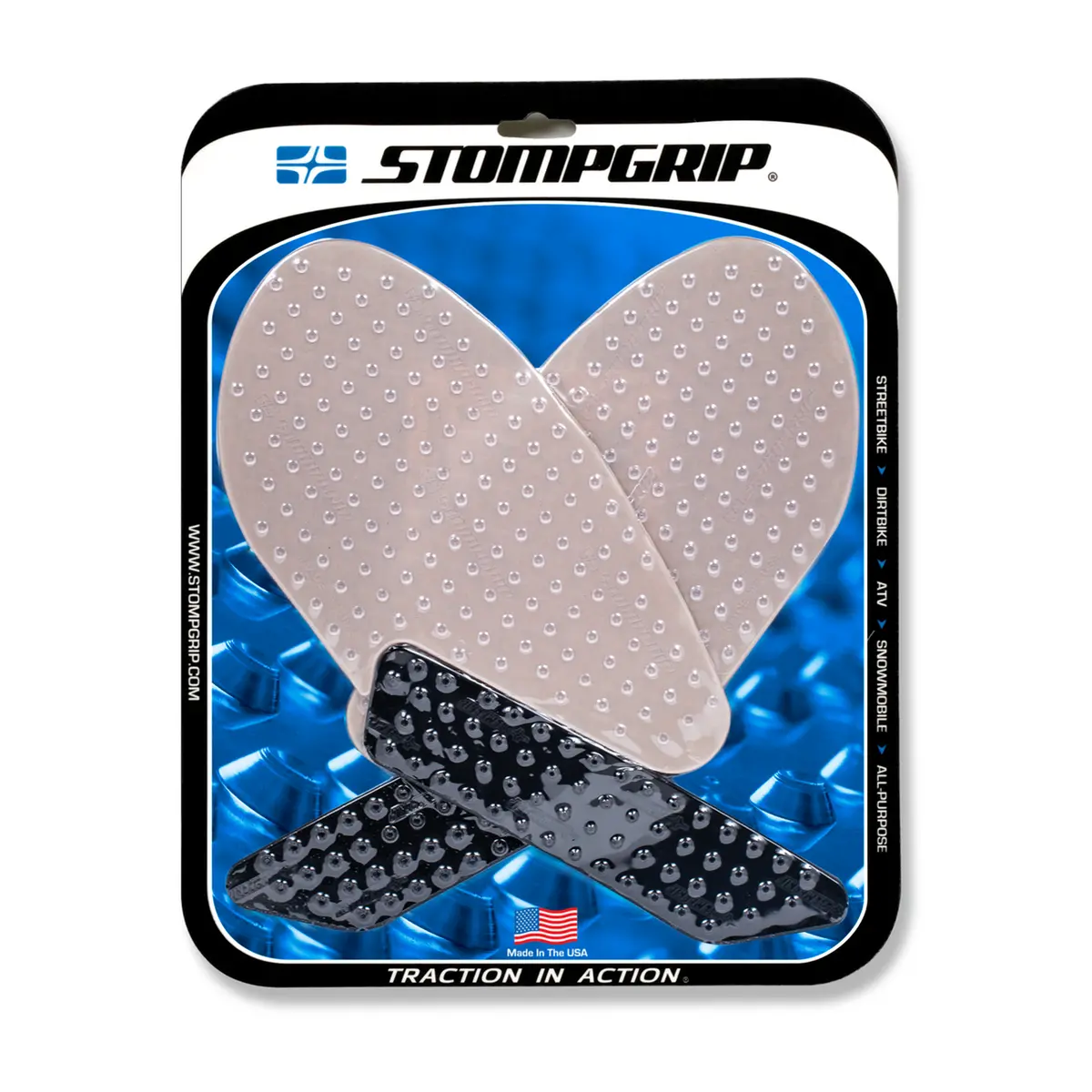 Stompgrip Volcano Tank Grips Clear For Yamaha Yzf-R3 19 1