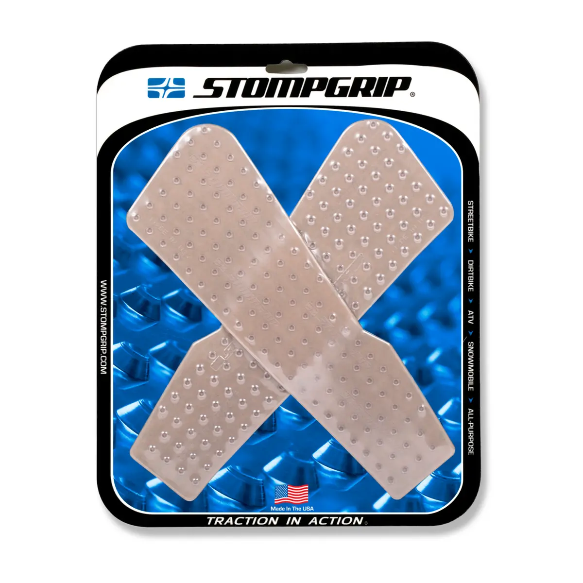 Stompgrip Volcano Tank Grips Clear For Bmw F 750 Gs 19-20/F 850 Gs 19-20 1