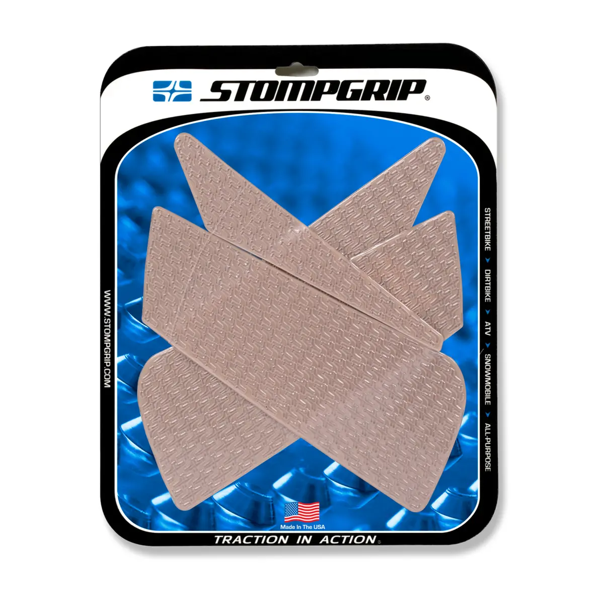 Stompgrip Icon Tank Grips Clear For Ducati 848 08-13/1098 07-08/1198 09-11/Streetfighter 09-13/Streetfighter 848 12-15 1