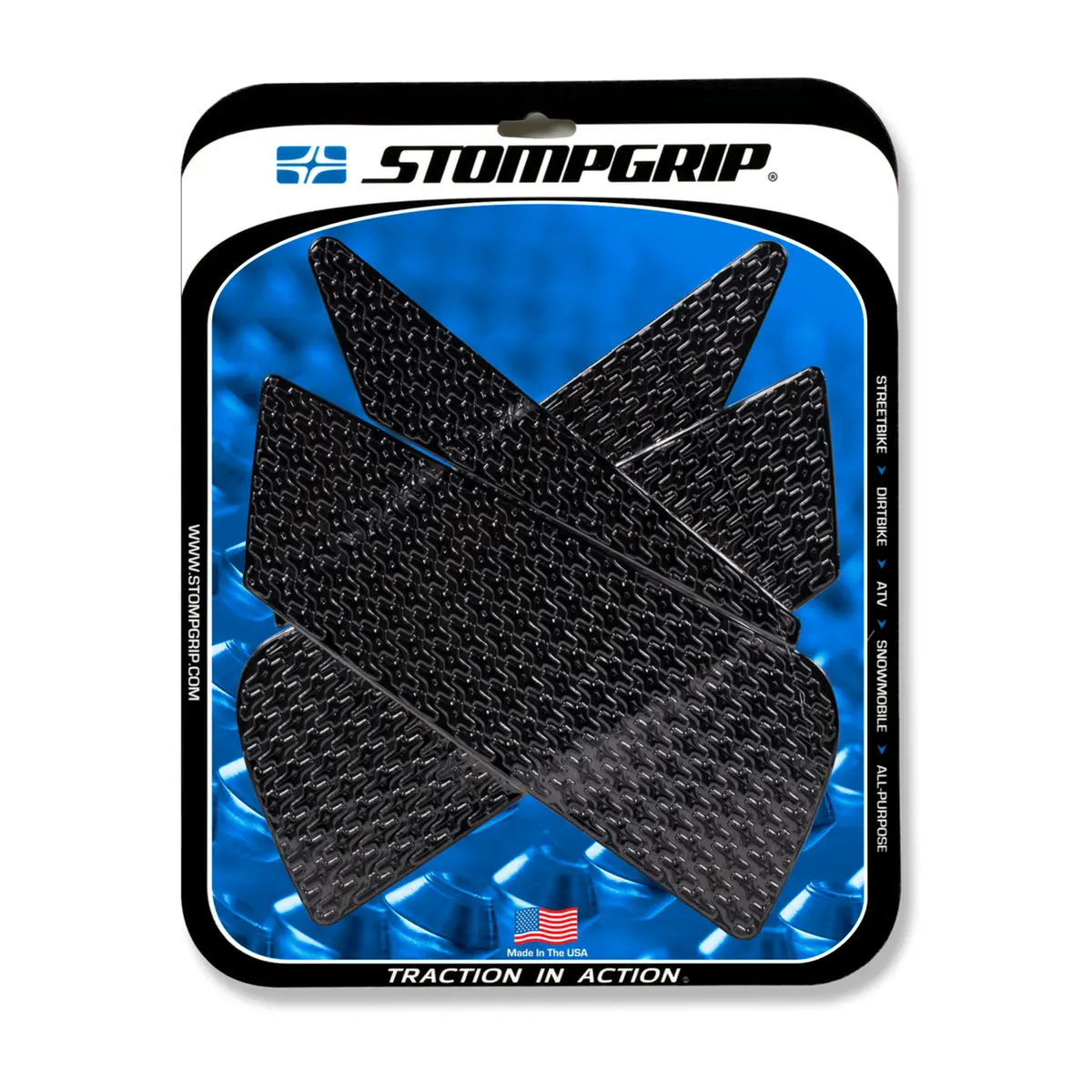 Stompgrip Icon Tank Grips Black For Ducati 848 08-13/1098 07-08/1198 09-11/Streetfighter 09-13/Streetfighter 848 12-15 1