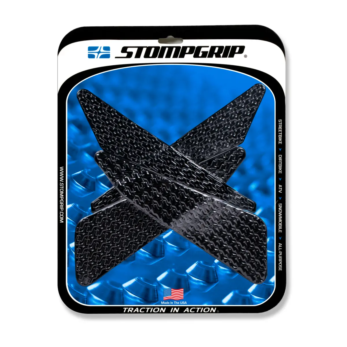 Stompgrip Icon Tank Kit Black For Yamaha Fz-07 15-17/Mt-07 15-17/Mt-07 Moto Cage 15-17 1