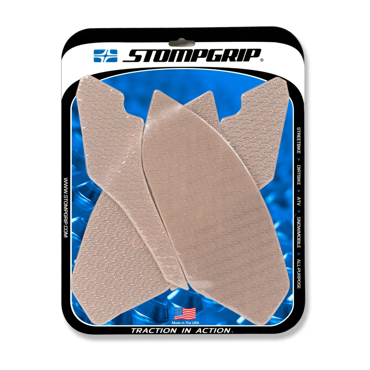 Stompgrip Icon Tank Grips Clear For Bmw S 1000 R 13-20/S 1000 Rr 15-19/Hp4 Race 18-19 1