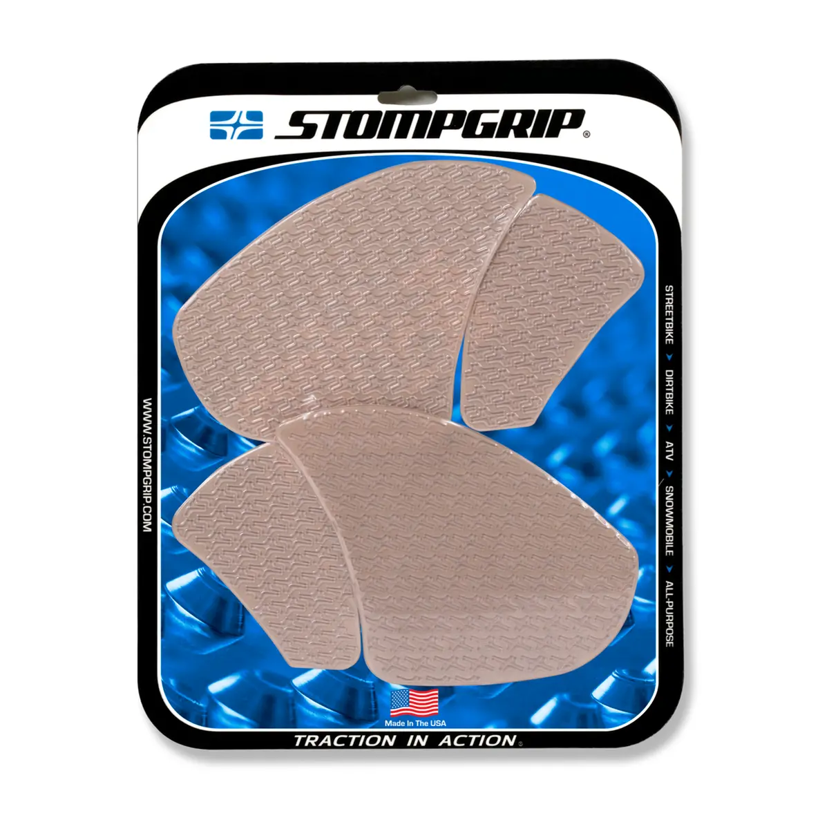 Stompgrip Icon Tank Grips Clear For Ducati Panigale V4 18-20/V4 S 18-20/V4 Speciale 18-20/V4 S Corse/V4 R 19-20/Street Fighter V4/V4s 20 1