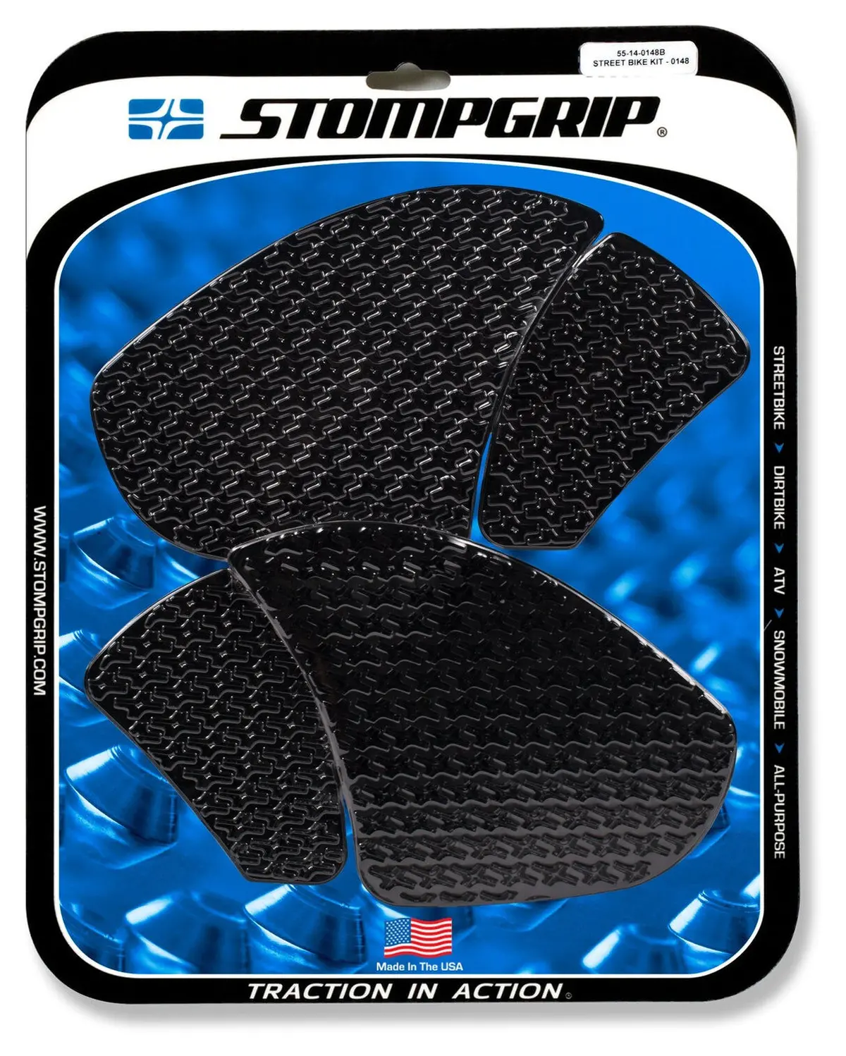 Stompgrip Icon Streetbike Kit Black For Ducati Panigale V4/S/R 18-20 1