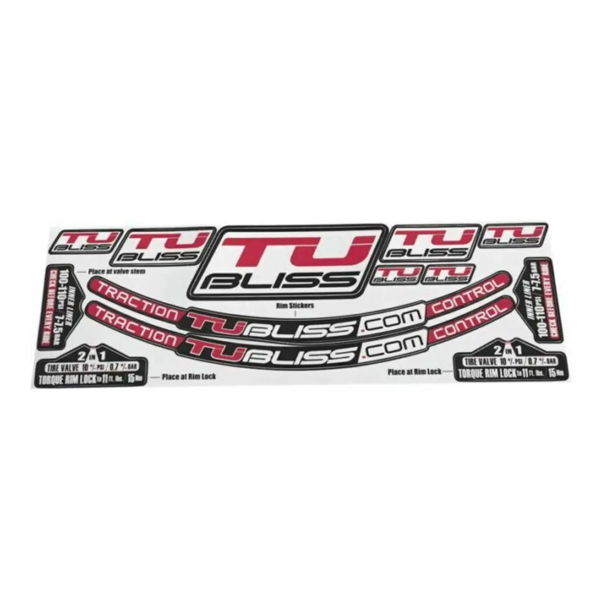 Tubliss Rim Sticker Kit 1