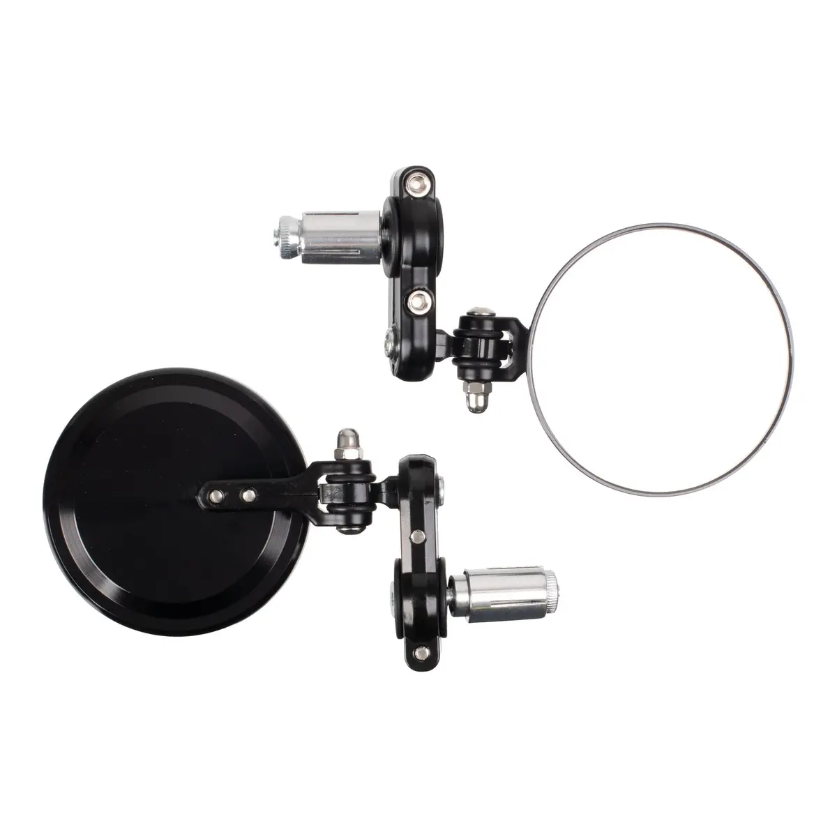Whites Handlebar Bar End Mirrors Pair - Hinged - Black 1