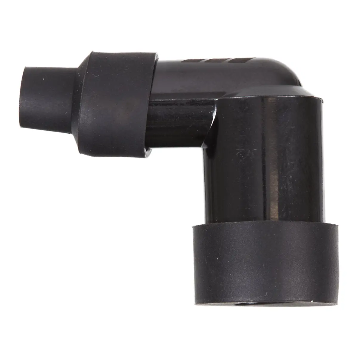 Whites Spark Plug Cap - Replaces Lzfh - Right Angle - Black 1