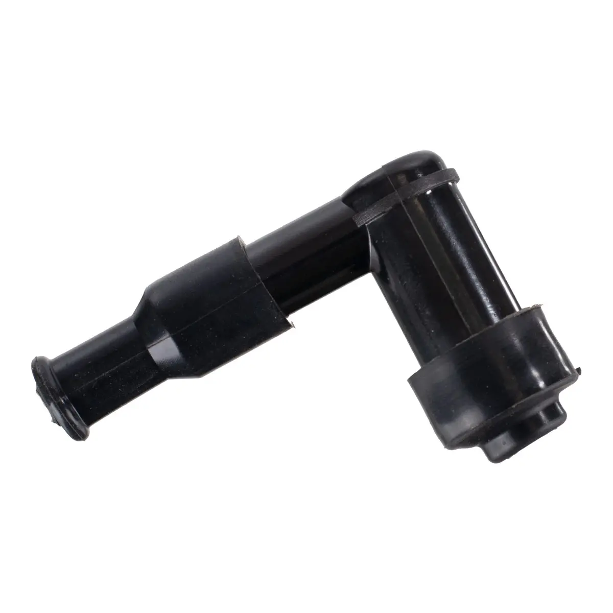 Whites Spark Plug Cap (Replaces Lb05e) Right Angle - Black 2
