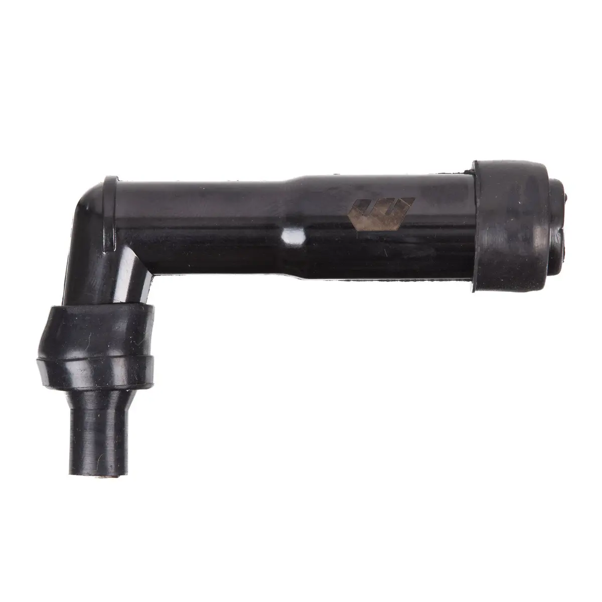 Whites Spark Plug Cap - Replaces Xb05f - Long Right Angle - Black 1