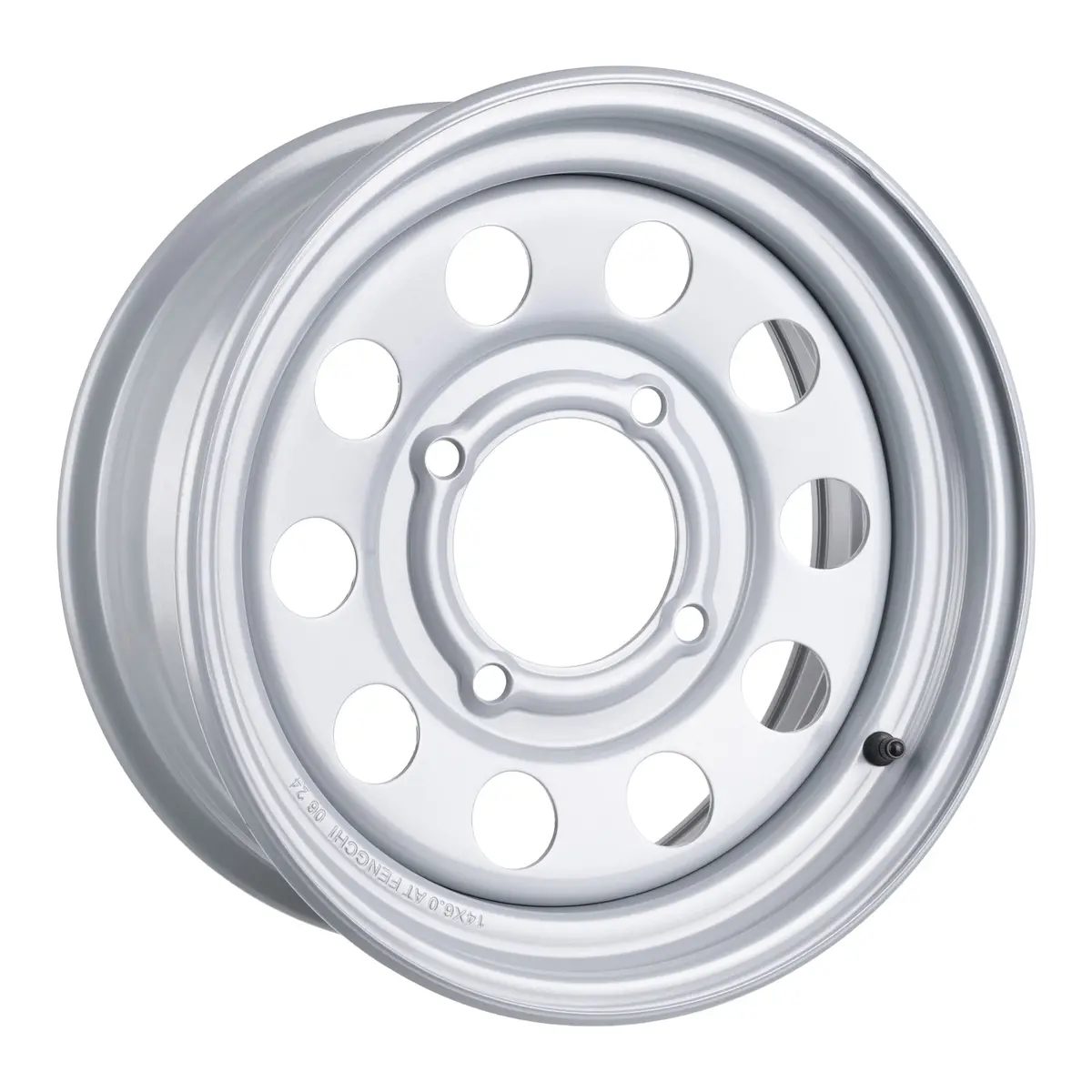 Whites Atv/Utv Steel Rim 14X6 Can-Am Front 4/137 +13 - Silver 1