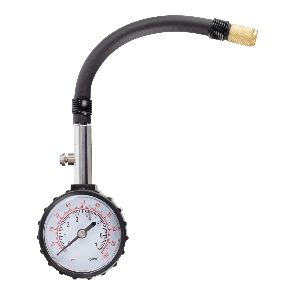 Whites Analogue Tyre Pressure Gauge 0-60 Psi - Flexible Hose 1