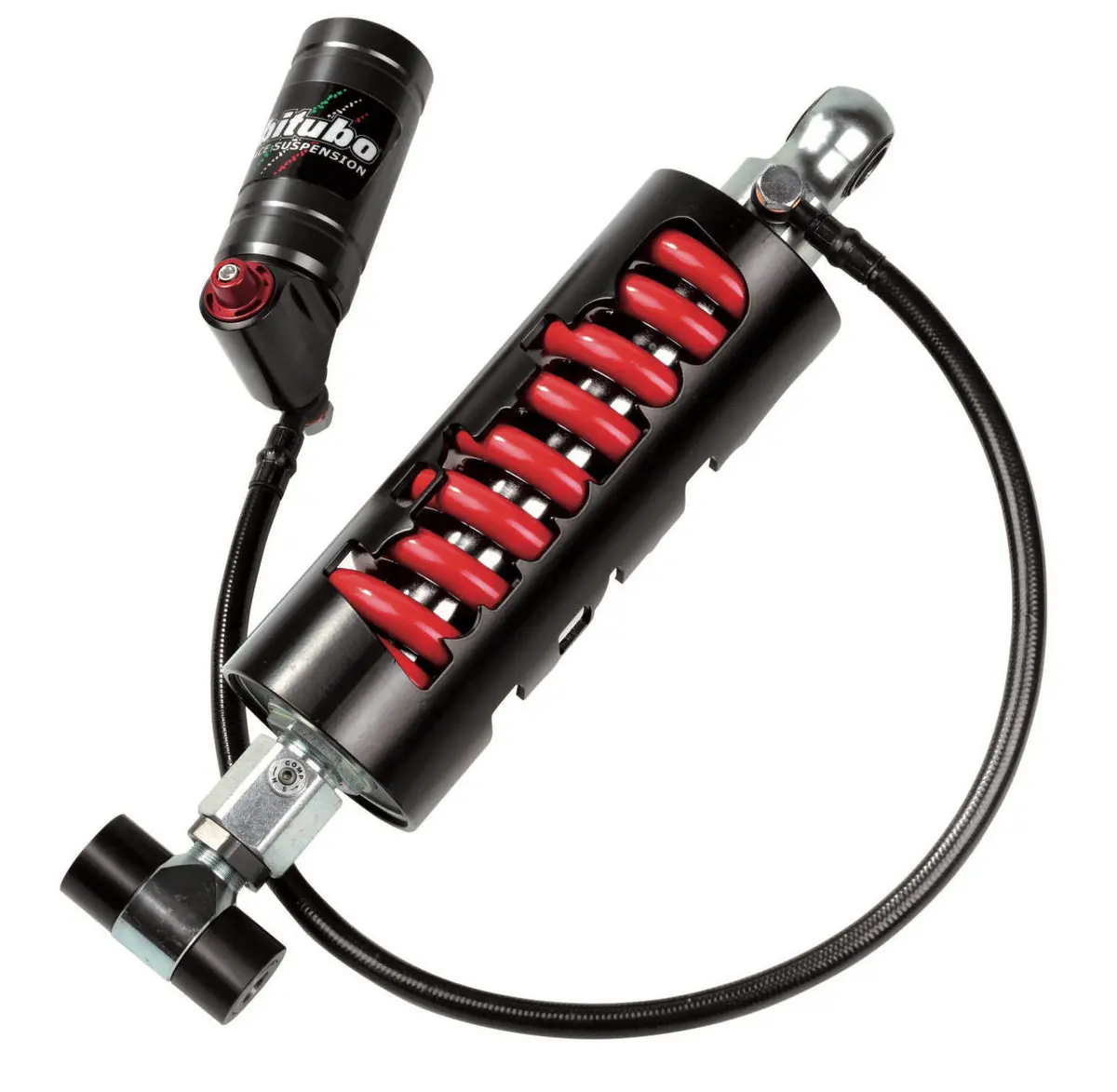 Bitubo Hzm11 - Rear Mono Shock - Red Spring [Adjustable: Preload, Rebound, Compression, Length] 1