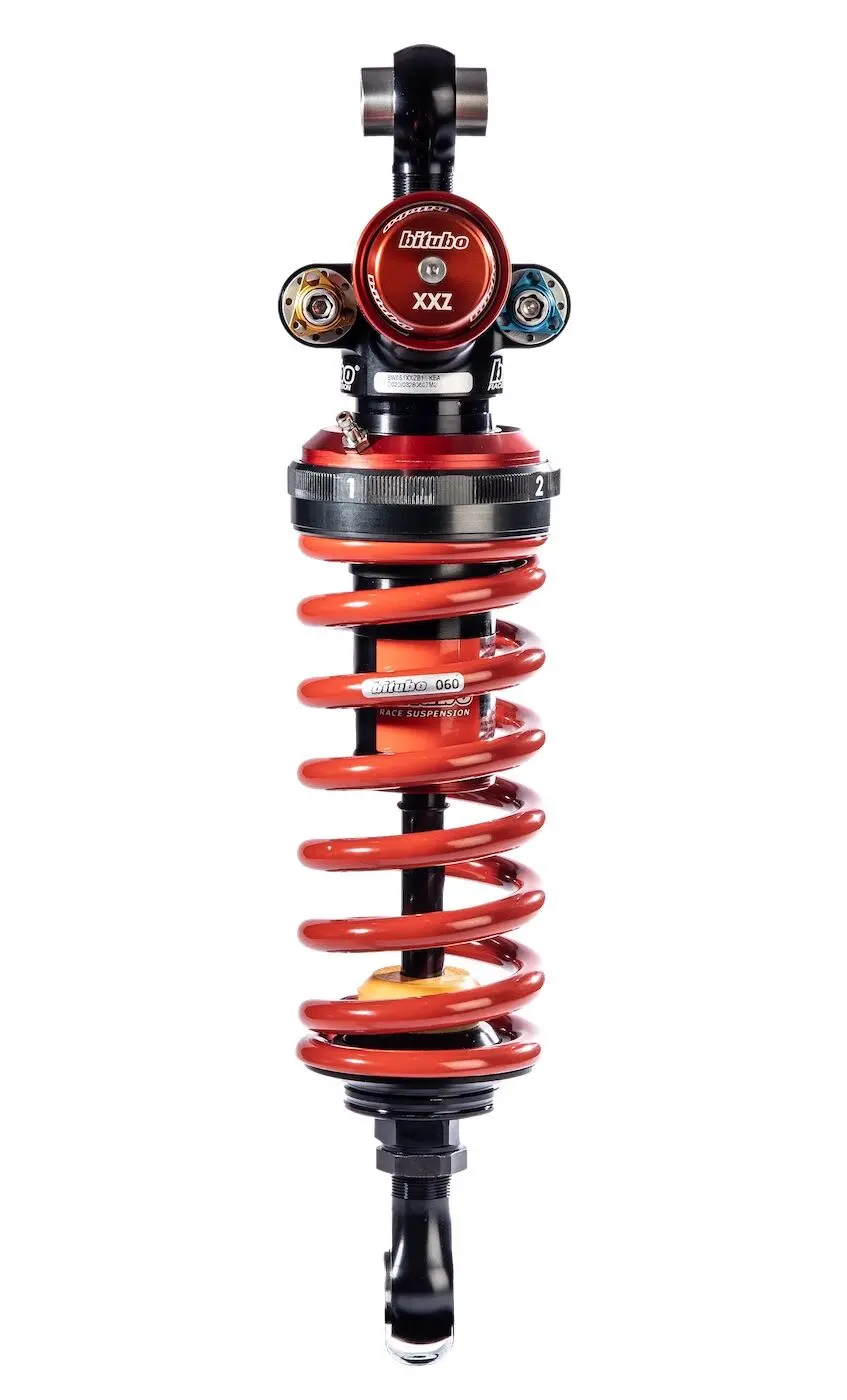 Bitubo Xxzb1 - Rear Mono Shock - Red Spring [Adjustable: Preload, High & Low Rebound, High & Low Compression] 1
