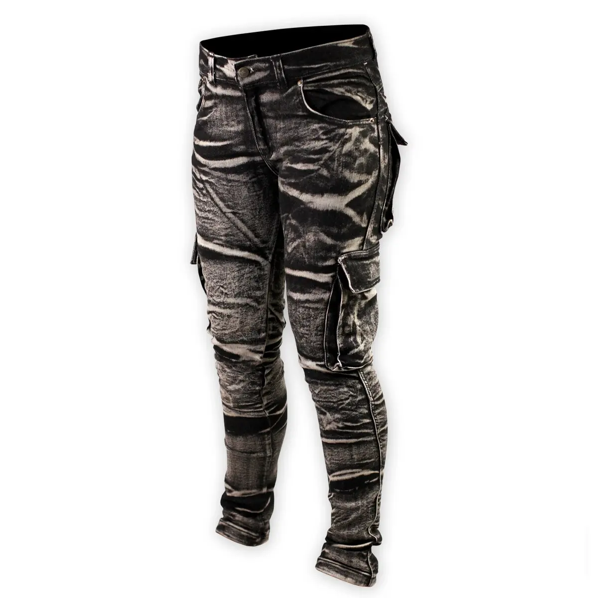Shark Ladies Distressed Super Stretch Cargos 1