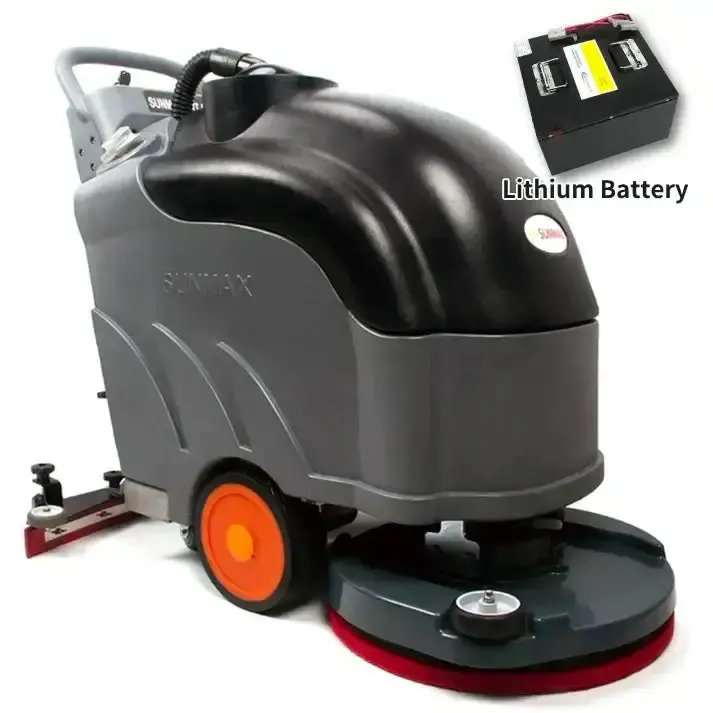 Self-Propelled Floor Scrubber Rt50d– 22" Cleaning Path, Automatic Forward/Reverse Drive With Adjustable Speed, 14.5-Gal Tank, Industrial Grade Cleaning Machine 2