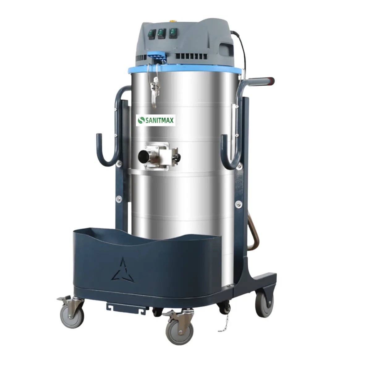 Heavy Duty Industrial Vacuum Cleaner Sm100 - 26.4 Gal, 3 Motor Hepa, 212 Cfm 1