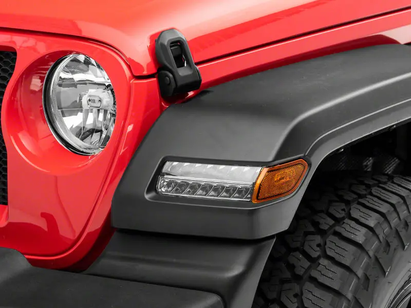 Raxiom Sequential Led Parking And Turn Signal Lights For 2018–2023 Jeep Wrangler Jl Sport – Axial Series, Chrome Housing 1
