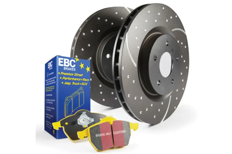 Ebc S5 Brake Kit – Yellowstuff Performance Pads And Gd Series Drilled & Slotted Rotors 1