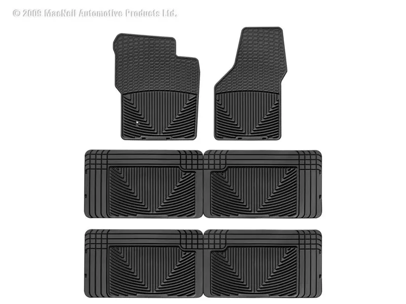 Wt Rubber Front Floor Mats – Durable Black Interior Protection 1