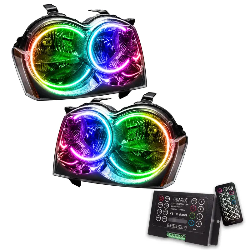 Oracle 05-07 Jeep Grand Cherokee Smd Hl (Non-Hid) - Colorshift W/ 2.0 Controller 1
