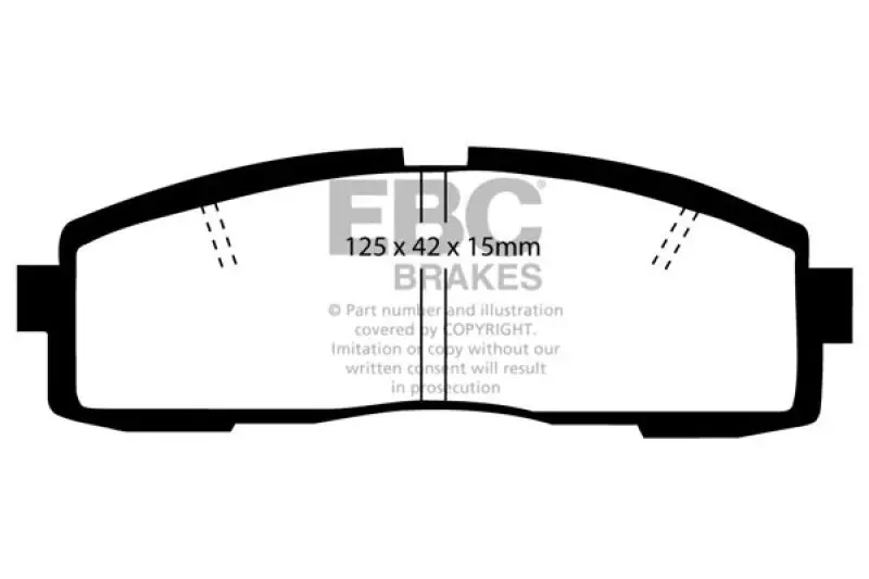 Ebc 86-92 Toyota Supra 2.8 Greenstuff Rear Brake Pads 1