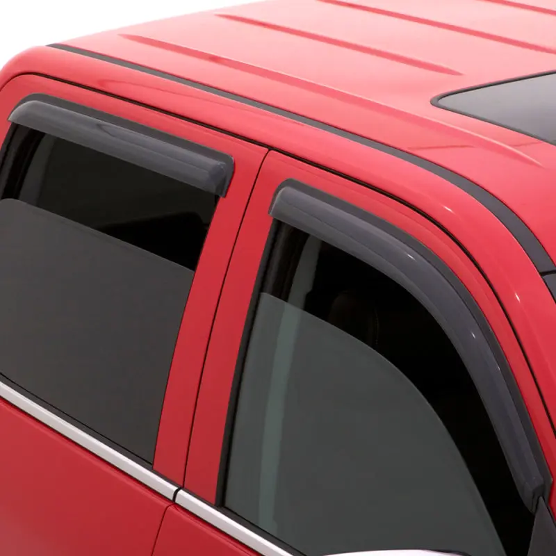 Avs Smoke-Tinted Ventvisor Window Deflectors For 1998–2002 Mazda 626 – Outside-Mount, 4-Piece Kit 1