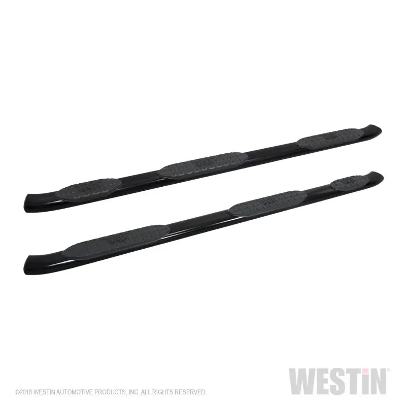 Westin Pro Traxx 5 Wtw Oval Nerf Step Bars – Black, Fit 2019 Chevrolet Silverado/Sierra 1500 Crew Cab (5.5-Foot Bed) 1
