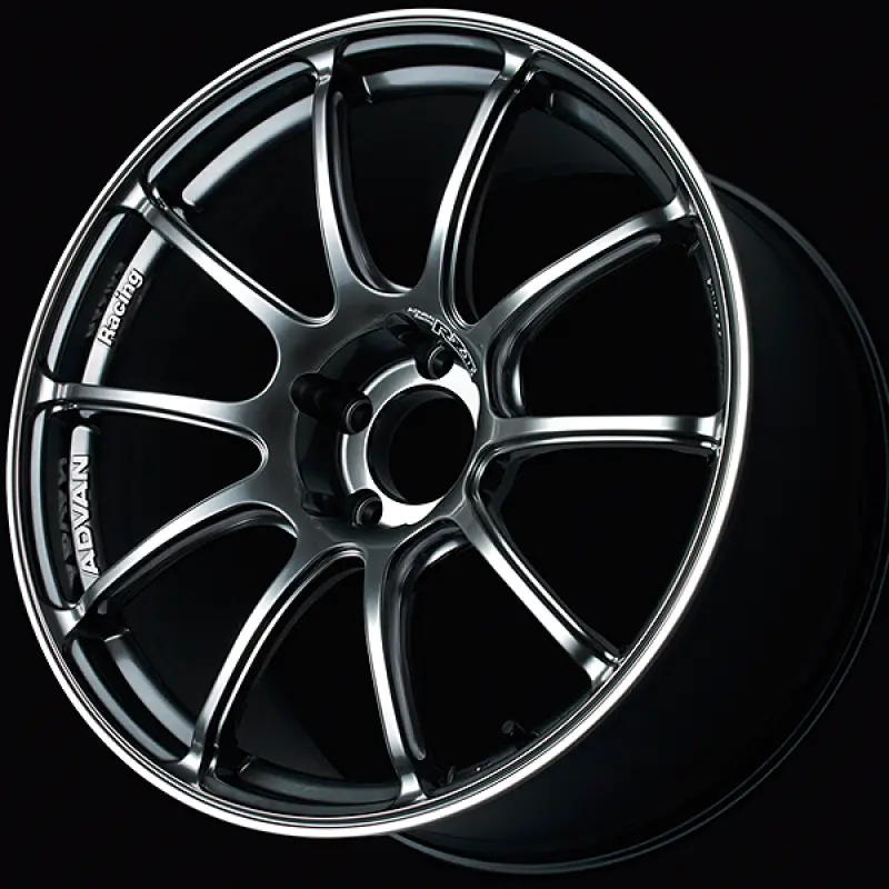 Advan Racing Rzii Lightweight Alloy Wheel – 15X5.5In, +45Mm Offset, 4X100Mm Pcd, 63Mm Hub Bore, Hyper Black W/ Ring Accent 1