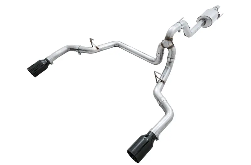 Awe Tuning Dual-Exit Performance Exhaust System For 2015+ Ford F-150 – 5" Diamond Black Tips Included 1