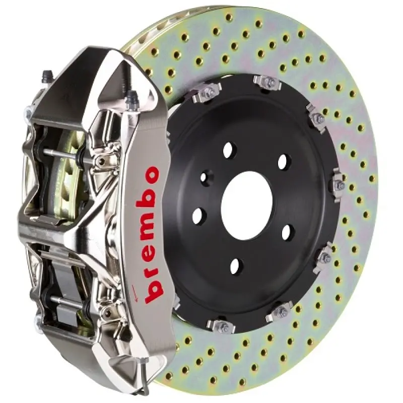 Brembo Gtr Big Brake Kit – Front Drilled 380X34Mm Two-Piece Rotors & 6-Piston Billet Calipers For Audi A4/S4/A5/S5 (2008–2017) 1