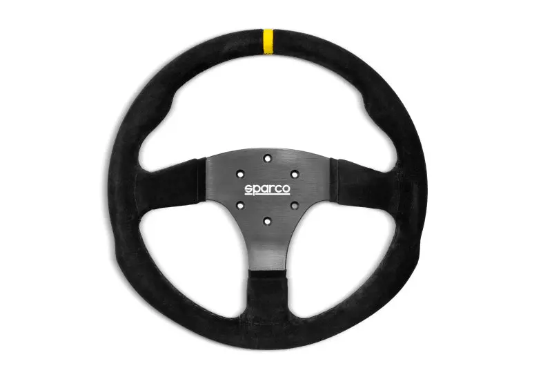 Sparco R330B Suede Steering Wheel With Integrated Button Controls 1