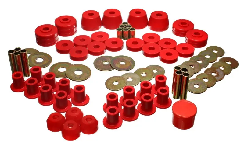 Energy Suspension Red Hyper-Flex Master Bushing Kit For Vw Golf, Gti, Jetta (1985–1992) And Dodge Ramcharger (1972–1993) 1