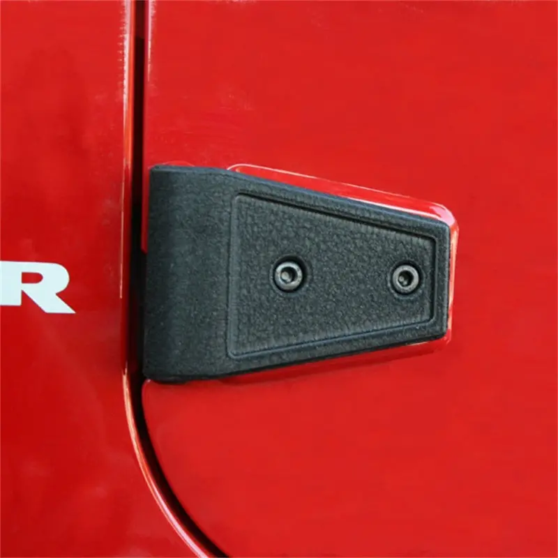 Rugged Ridge 07-18 Jeep Wrangler Textured Black Door Hinge Cover Kit 1