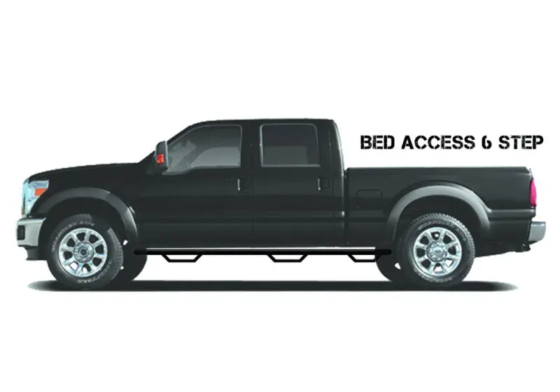 N-Fab Gloss Black Nerf Steps For 2019–2020 Ram 2500/3500 Mega Cab (6.4' Bed) 1