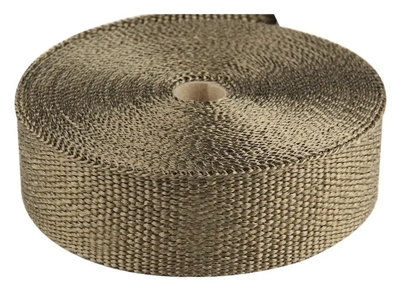 Torque Solution Volcanic Rock Exhaust Wrap – 2In X 50Ft High-Temp Insulation Tape For Headers & Pipes 1