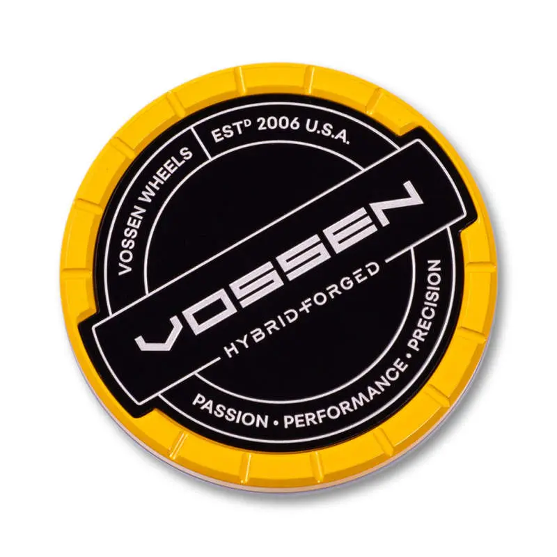 Vossen Billet Sport Cap – Large Hybrid Forged Design In Yellow Finish 1
