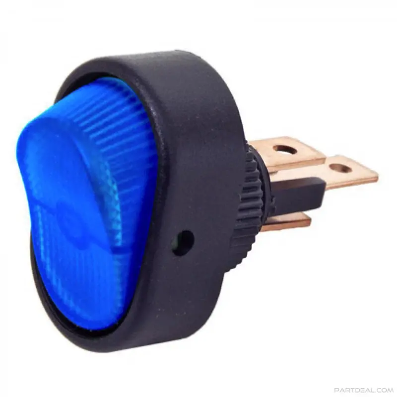 Hella Blue Rocker Switch – Spst On/Off Toggle For Automotive Use 1